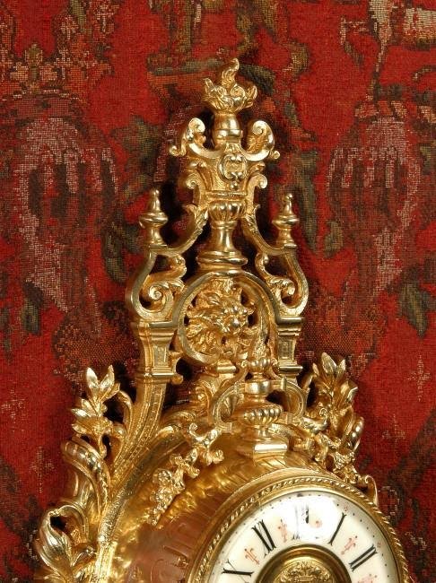 fig 2. Antique French Cartel Wall Clock by Japy Freres.